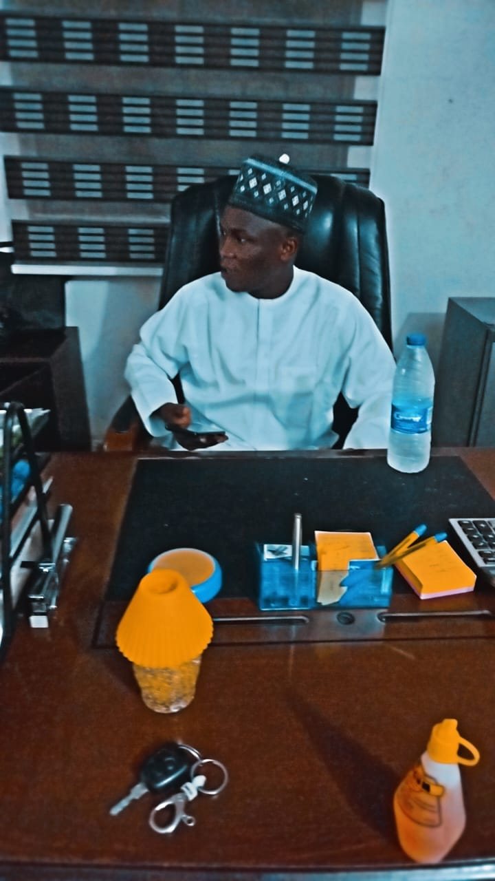 At work in our office