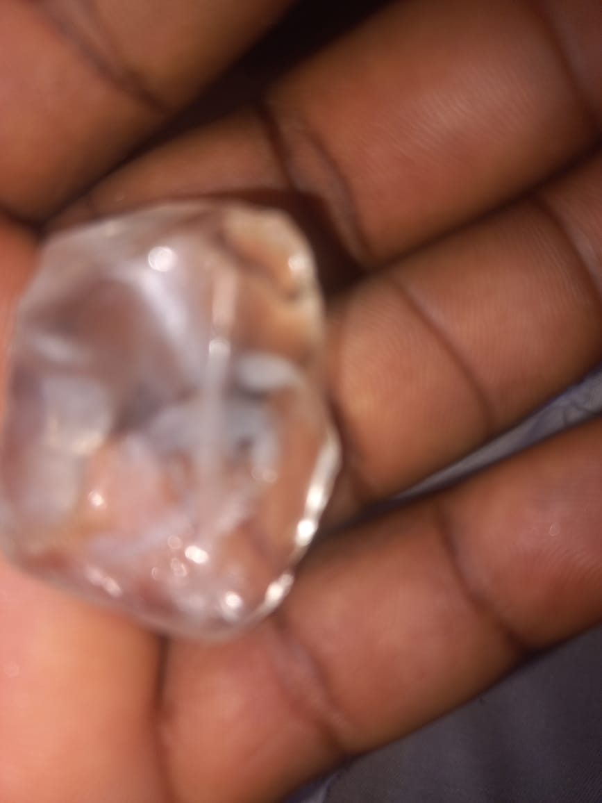 Clear topaz rough